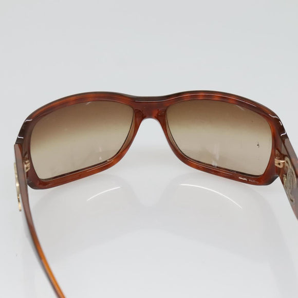 CHANEL Sunglasses Plastic Brown CC Auth bs28249
