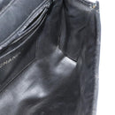CHANEL Matelasse Chain Shoulder Bag Lamb Skin Black Gold CC Auth bs28257-21