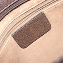 GUCCI GG Supreme Chain Clutch Bag PVC Beige Gold Auth bs28268-17