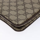 GUCCI GG Supreme Chain Clutch Bag PVC Beige Gold Auth bs28268-14