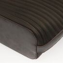 GUCCI Bamboo Hand Bag Nylon Leather 2way Brown Silver 000 1998 0588 Auth bs28273-16