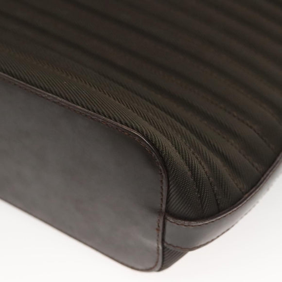 GUCCI Bamboo Hand Bag Nylon Leather 2way Brown Silver 000 1998 0588 Auth bs28273