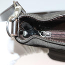 GUCCI Bamboo Hand Bag Nylon Leather 2way Brown Silver 000 1998 0588 Auth bs28273-10