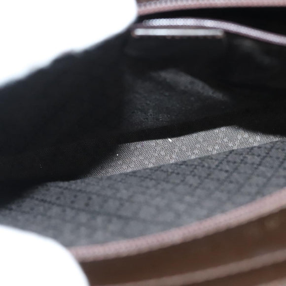 GUCCI Bamboo Hand Bag Nylon Leather 2way Brown Silver 000 1998 0588 Auth bs28273