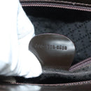 GUCCI Bamboo Hand Bag Nylon Leather 2way Brown Silver 000 1998 0588 Auth bs28273-12