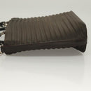 GUCCI Bamboo Hand Bag Nylon Leather 2way Brown Silver 000 1998 0588 Auth bs28273-4