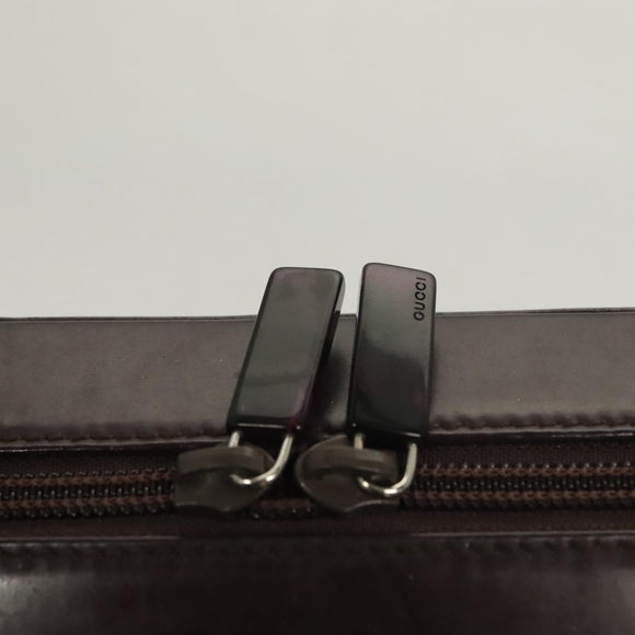 GUCCI Shoulder Bag Enamel Outlet Purple 001 3091 3754 Auth bs28276