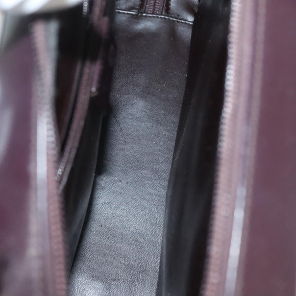 GUCCI Shoulder Bag Enamel Outlet Purple 001 3091 3754 Auth bs28276