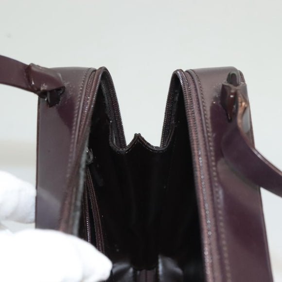 GUCCI Shoulder Bag Enamel Outlet Purple 001 3091 3754 Auth bs28276