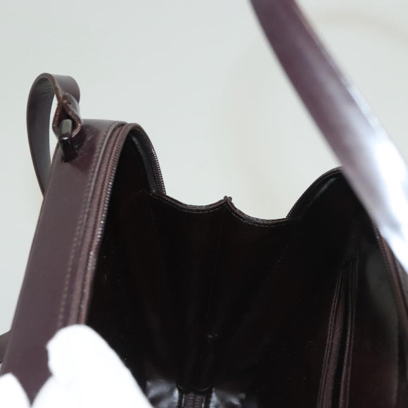 GUCCI Shoulder Bag Enamel Outlet Purple 001 3091 3754 Auth bs28276