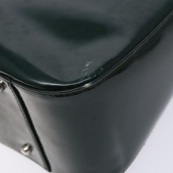 GUCCI Hand Bag Enamel Green Silver 000 1013 0504 Auth bs28278