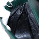 GUCCI Hand Bag Enamel Green Silver 000 1013 0504 Auth bs28278-17