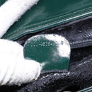 GUCCI Hand Bag Enamel Green Silver 000 1013 0504 Auth bs28278-19