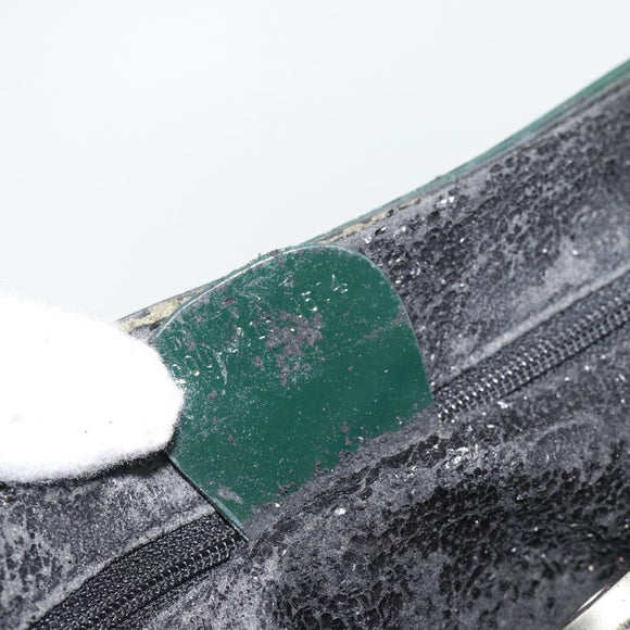 GUCCI Hand Bag Enamel Green Silver 000 1013 0504 Auth bs28278