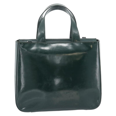 GUCCI Hand Bag Enamel Green Silver 000 1013 0504 Auth bs28278 - 0