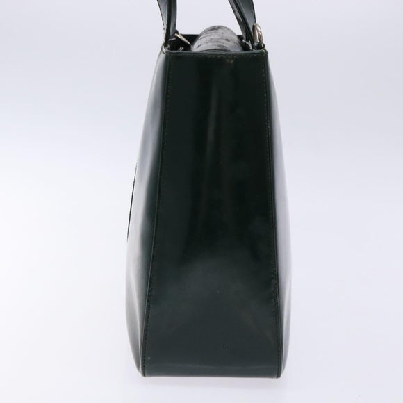 GUCCI Hand Bag Enamel Green Silver 000 1013 0504 Auth bs28278