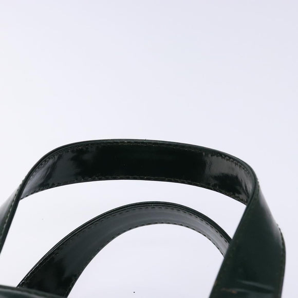 GUCCI Hand Bag Enamel Green Silver 000 1013 0504 Auth bs28278