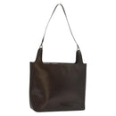 GUCCI Shoulder Bag Enamel Brown Silver 001 2058 3021 Auth bs28279-1