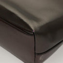 GUCCI Shoulder Bag Enamel Brown Silver 001 2058 3021 Auth bs28279-17