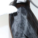 GUCCI Shoulder Bag Enamel Brown Silver 001 2058 3021 Auth bs28279-20