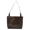 GUCCI Shoulder Bag Enamel Brown Silver 001 2058 3021 Auth bs28279-2