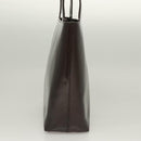 GUCCI Shoulder Bag Enamel Brown Silver 001 2058 3021 Auth bs28279-3