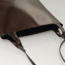 GUCCI Shoulder Bag Enamel Brown Silver 001 2058 3021 Auth bs28279-6