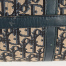 Christian Dior Trotter Canvas Boston Bag Navy Silver Auth bs28283-8