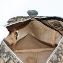 Christian Dior Trotter Canvas Boston Bag Navy Silver Auth bs28283-19