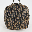 Christian Dior Trotter Canvas Boston Bag Navy Silver Auth bs28283-5