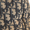 Christian Dior Trotter Canvas Boston Bag Navy Silver Auth bs28283-6