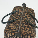 Christian Dior Trotter Canvas Boston Bag Navy Silver Auth bs28283-9