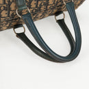 Christian Dior Trotter Canvas Boston Bag Navy Silver Auth bs28283-10