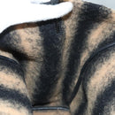 FENDI Tote Bag Wool Gray Silver Auth bs28290-21