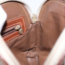 FENDI Hand Bag Canvas Beige Gold Auth bs28291-18