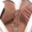 FENDI Hand Bag Canvas Beige Gold Auth bs28291-19