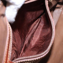 FENDI Hand Bag Canvas Beige Gold Auth bs28291-11