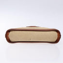 FENDI Hand Bag Canvas Beige Gold Auth bs28291-5