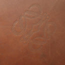 LOEWE Anagram Attache case Hand Bag Leather Black Gold Auth bs28297-14