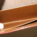 LOEWE Anagram Attache case Hand Bag Leather Black Gold Auth bs28297-20