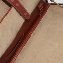 LOEWE Anagram Attache case Hand Bag Leather Black Gold Auth bs28297-25