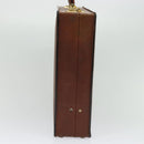 LOEWE Anagram Attache case Hand Bag Leather Black Gold Auth bs28297-4