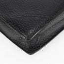 LOEWE Anagram Business Bag Leather Black Gold Auth bs28298-8