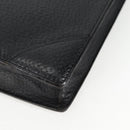 LOEWE Anagram Business Bag Leather Black Gold Auth bs28298-15