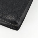 LOEWE Anagram Business Bag Leather Black Gold Auth bs28298-17