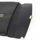 LOEWE Anagram Business Bag Leather Black Gold Auth bs28298-19