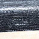 LOEWE Anagram Business Bag Leather Black Gold Auth bs28298-20