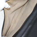 LOEWE Anagram Business Bag Leather Black Gold Auth bs28298-12