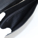 LOEWE Anagram Business Bag Leather Black Gold Auth bs28298-23