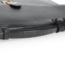 LOEWE Anagram Business Bag Leather Black Gold Auth bs28298-7